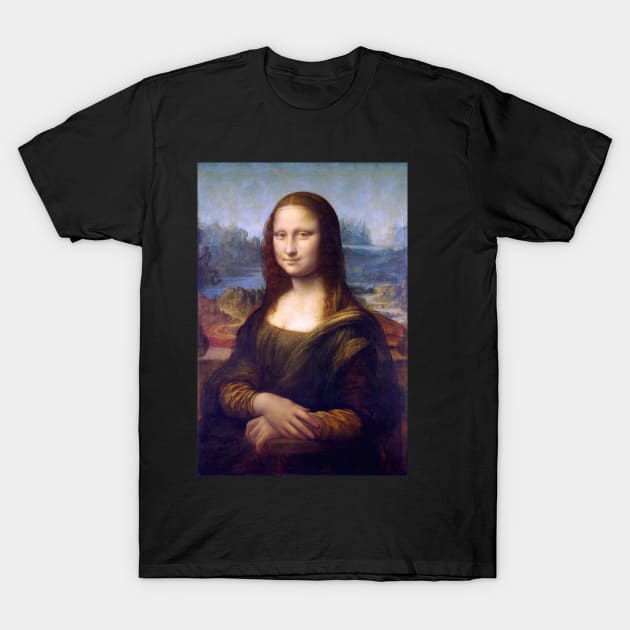 Mona Lisa Smile by Leonardo da Vinci T-Shirt by jutulen